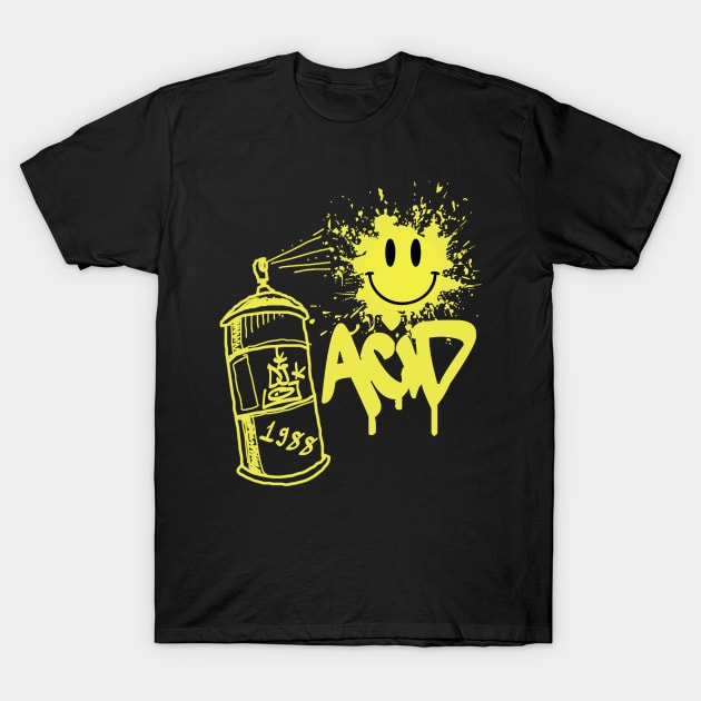 House Music - Acid Rave Retro Party 1988 T-Shirt by Urban7even